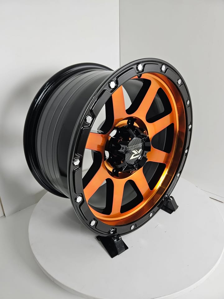 PW-AW08 - 16X8" BLACK MF ORANGE COATING