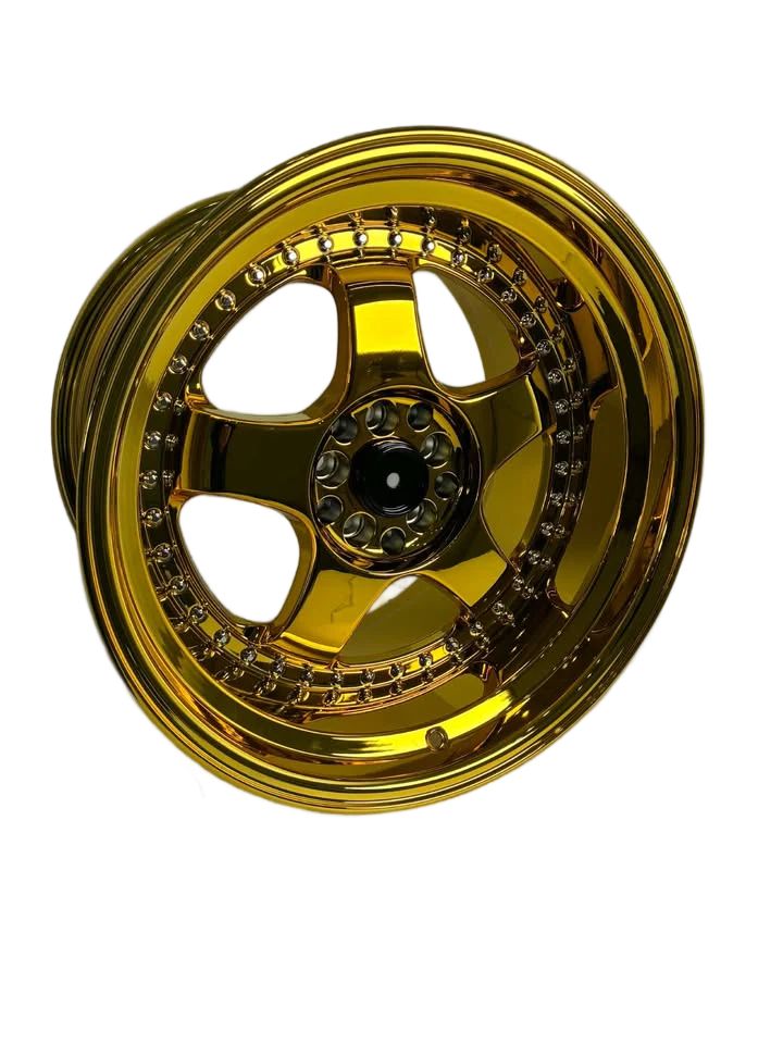 PW41 - 18x9.5" 5X100-114.3 PVD GOLD CHROME - SET OF 4 WHEELS