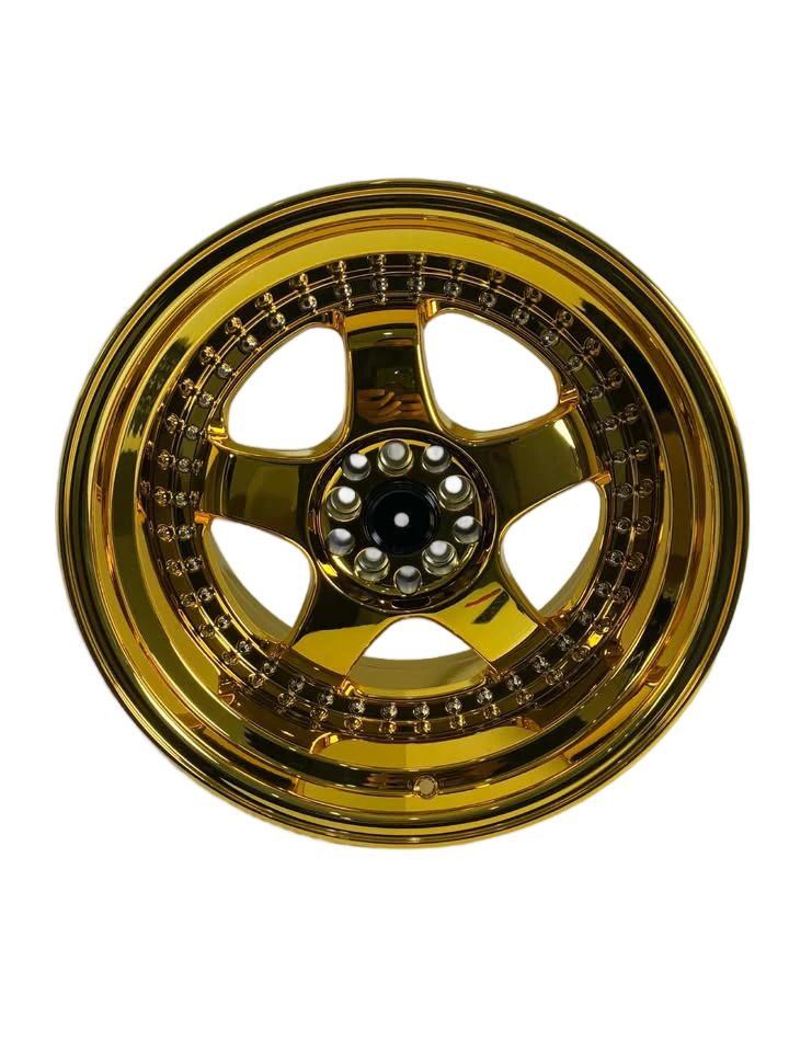 PW41 - 18x9.5" 5X100-114.3 PVD GOLD CHROME - SET OF 4 WHEELS