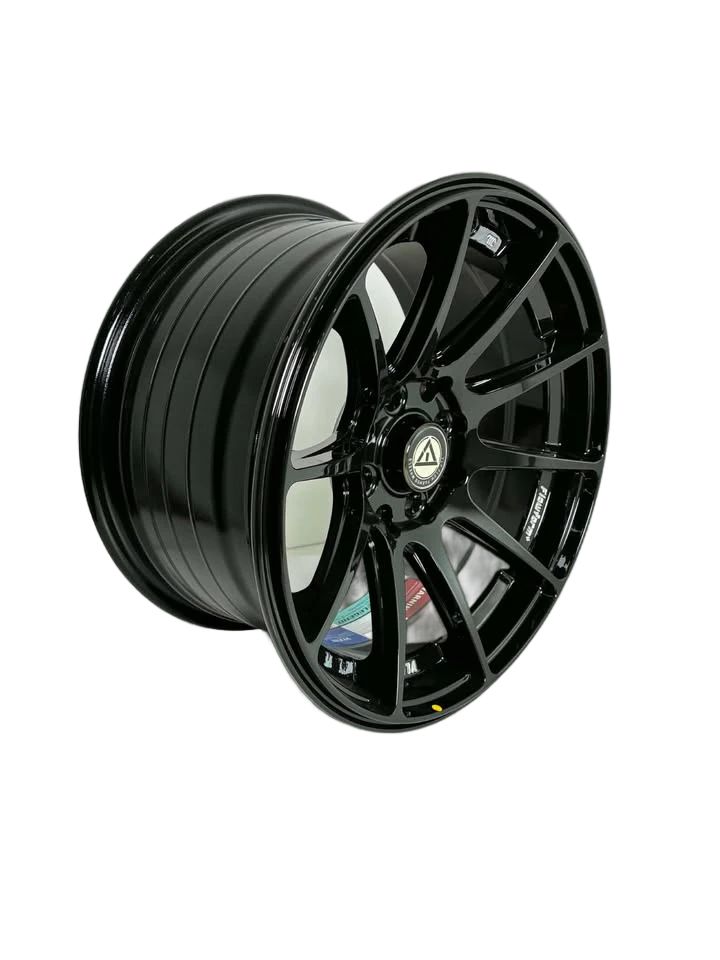 PW36 - 15X8" 4X100-114.3 GLOSS BLACK - SET OF 4 WHEELS