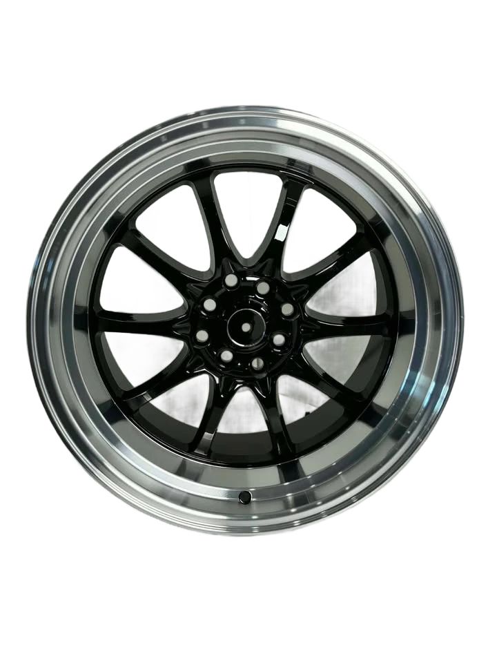 PW-AW40 - 17X9" GLOSS BLACK MACHINED LIP