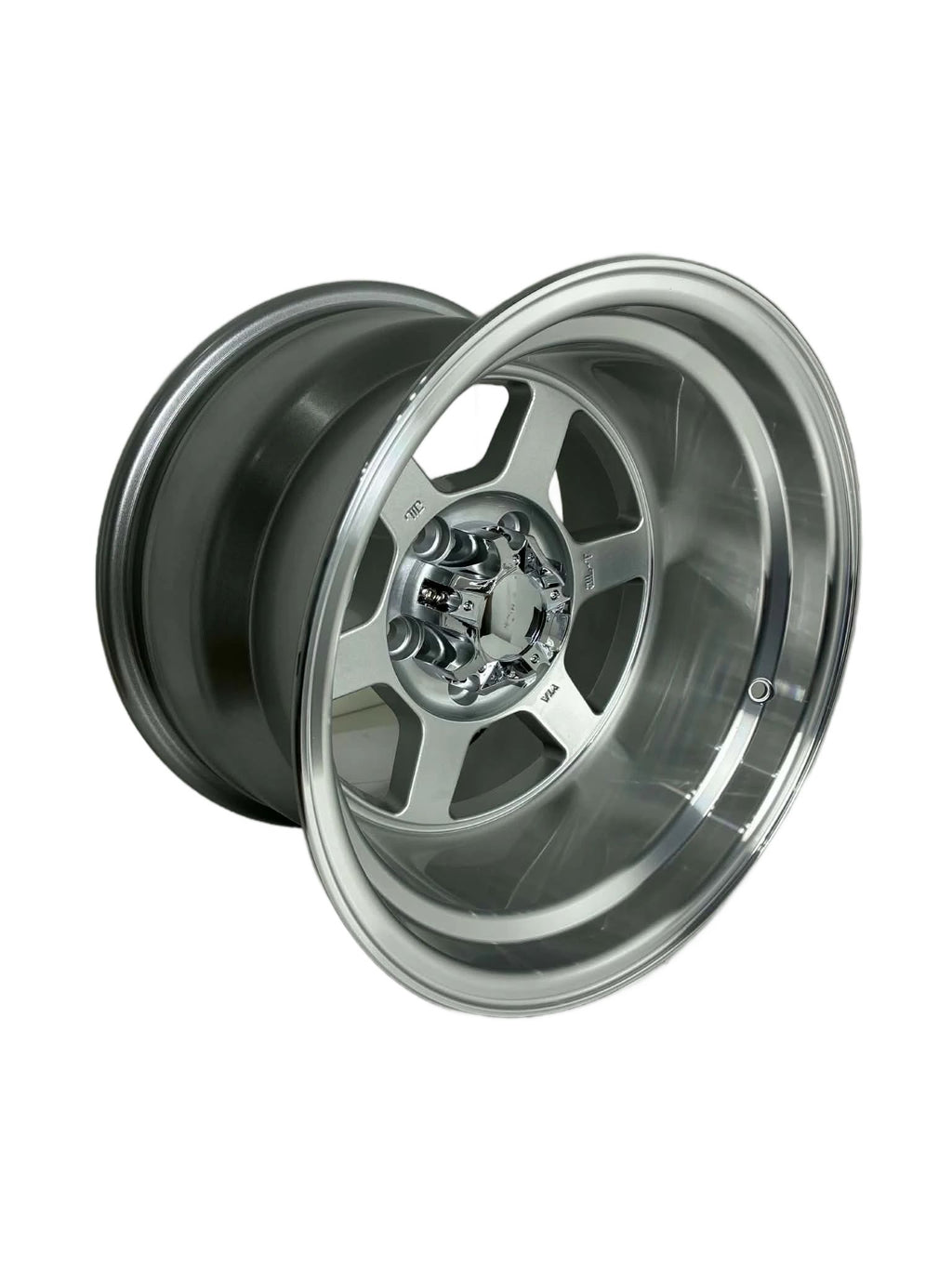 PW42 - 15X10" 6X139.7 SILVER POLISHED LIP - SET OF 4 WHEELS