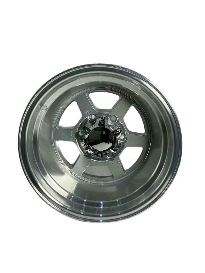 PW42 - 15X10" 6X139.7 SILVER POLISHED LIP - SET OF 4 WHEELS