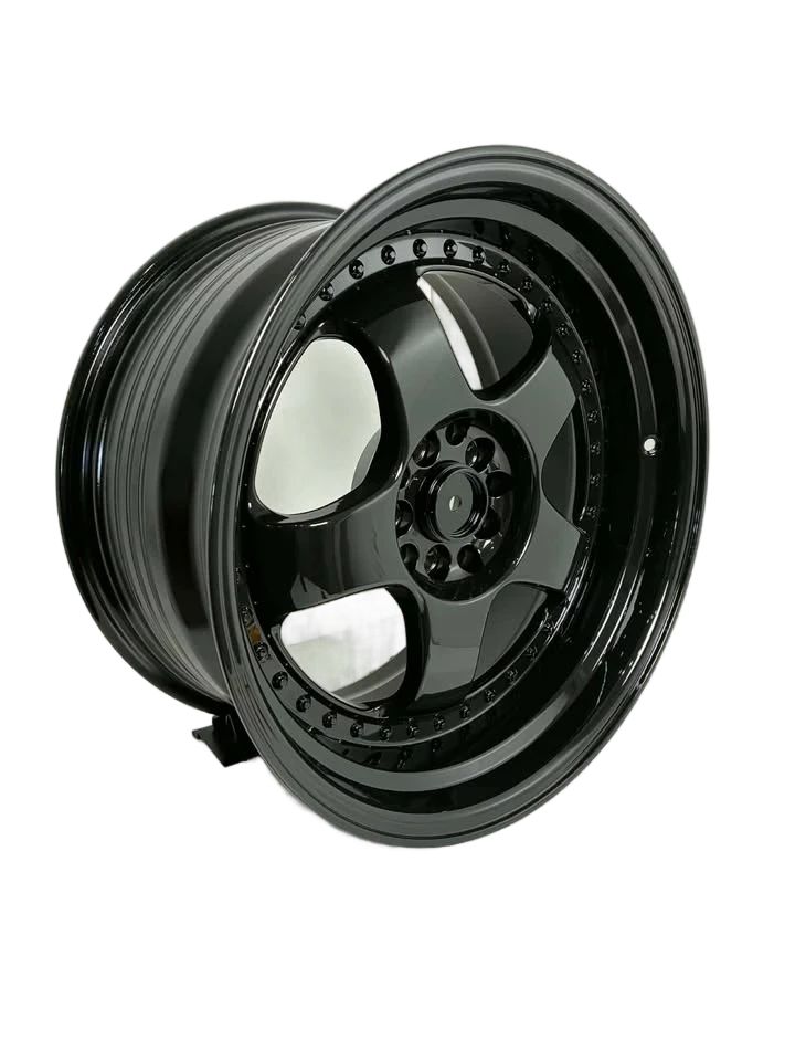 PW43 - 18X10.5" 5X100-114.3 FULL GLOSS BLACK - SET OF 4 WHEELS