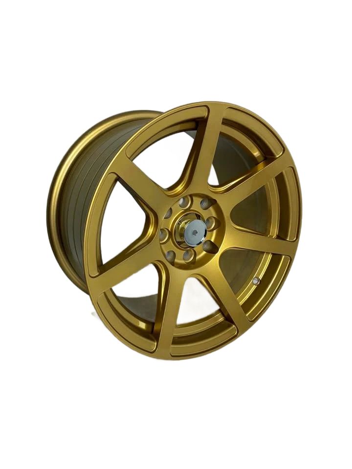 PW48 - 15X8" 4X100-114.3 FULL GOLD - SET OF 4 WHEELS