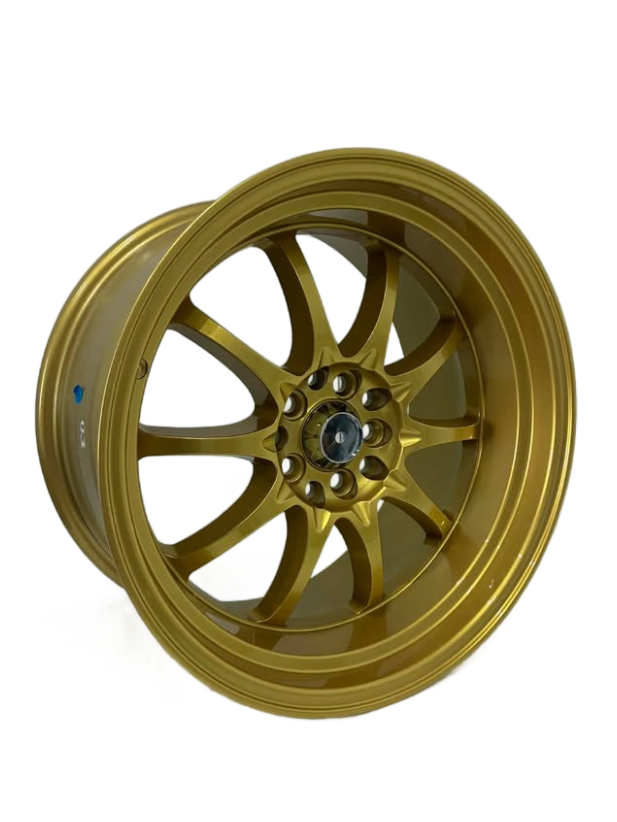PW17 - 17X9" 5X100-114.3 FULL GOLD - SET OF 4 WHEELS