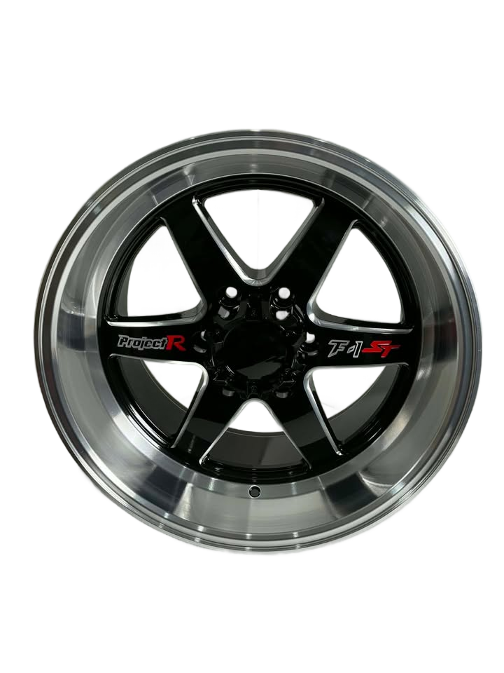 PW21 - 18X10.5" 6X139.7 BLACK MACHINED FACE - SET OF 4 WHEELS