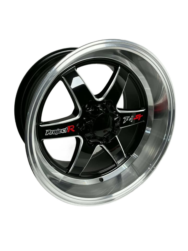 PW21 - 18X10.5" 6X139.7 BLACK MACHINED FACE - SET OF 4 WHEELS