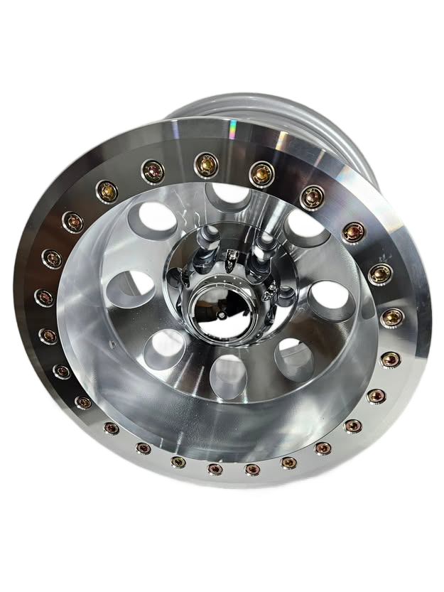 PW-AW01 - 16X10" BEADLOCK SILVER MACHINED